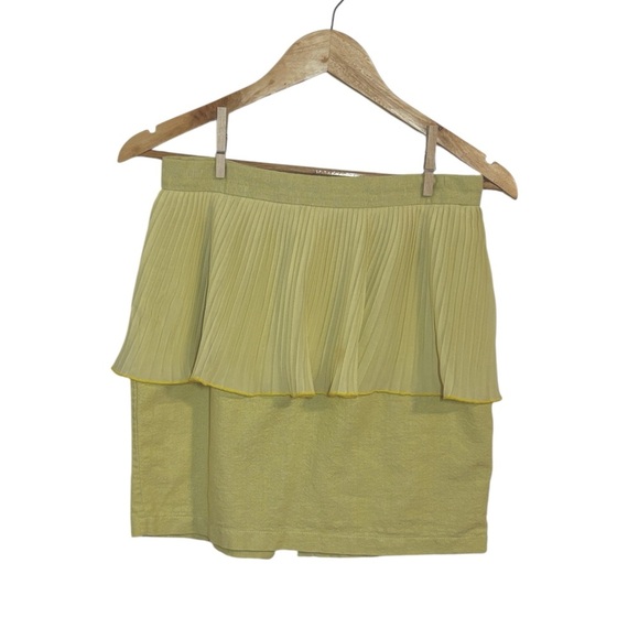 Vintage Yellow Miniskirt, Large - Picture 1 of 6